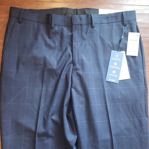 Ryan Seacrest Distinction Dark Blue Dress Pant Size 36x30 - Picture 2 of 7